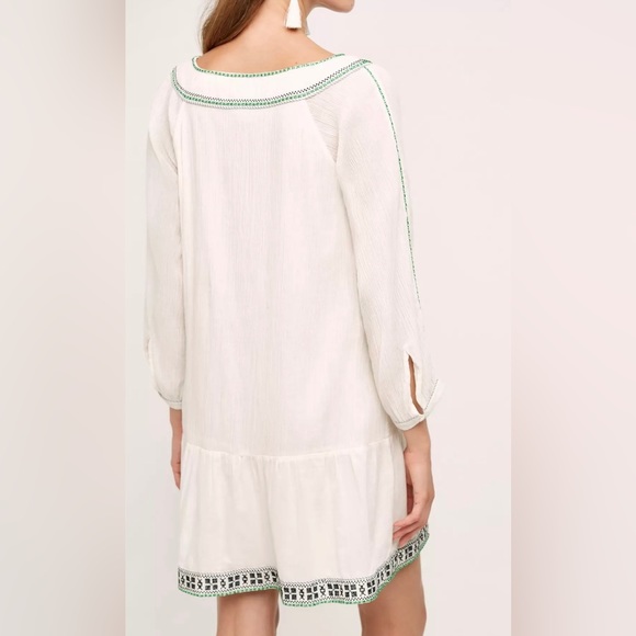 Flannel by Anthropologie Talara Drop-Waist Gauzy Boho Dress Size 1 (Small) - Picture 2 of 12